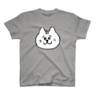 BEERKICHI(ビアキチ)のビアキチくん(手描き) グレー スタンダードTシャツ