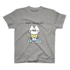 BEERKICHI(ビアキチ)の手洗いうがいが大事(手描き) グレー Regular Fit T-Shirt