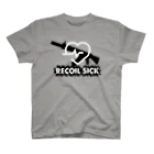 対戦ヘリ梅田のrecoilsick白 スタンダードTシャツ