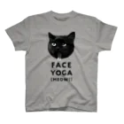 SAIWAI DESIGN STOREのFACE YOGA (MEOW!) スタンダードTシャツ