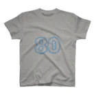 ふしめTシャツの80歳のふしめ (Blue) スタンダードTシャツ