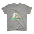 Atelir SOLEILの猫ちゃん 親子 スタンダードTシャツ