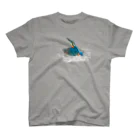 野鳥生活のカワセミ水しぶき（濃色） Regular Fit T-Shirt