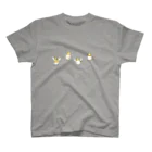 Forest birdsのオカメ4羽 スタンダードTシャツ