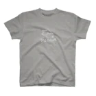 NecoloveのNecolove イラストロゴ旧2匹のねこ(白線) Regular Fit T-Shirt