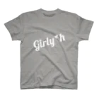 Girly*hガーリーエイチのGirly*hロゴ(ホワイト) Regular Fit T-Shirt