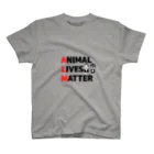 HGA48 動物愛護チャリティーグッズのAnimal Lives Matter "Suu & Cheyenne" スタンダードTシャツ