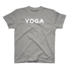 Shop funacoのYOGA (ホワイト） Regular Fit T-Shirt
