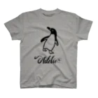 みみはんこ/消しゴムはんこのAdélie Penguin (+logo A) Regular Fit T-Shirt