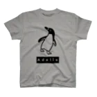 みみはんこ/消しゴムはんこのAdélie Penguin (+logo B) Regular Fit T-Shirt