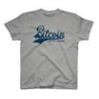 TROPiCALViBESのbitcoin #2 navy font Regular Fit T-Shirt