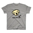 Lab Lab Lab ♡きゅん♡なラブラドールのラブラドールTシャツ（イエローラブ） スタンダードTシャツ