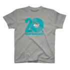 ザ・クレーター オフィシャルグッズの20th ロゴT／グリーン×ミックスグレー Regular Fit T-Shirt