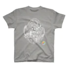 ルームシーワークスの人のザ・ソール カラー(Color) モノクロタイプ Outline theSOLE Color スタンダードTシャツ