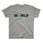 Ａ’ｚｗｏｒｋＳのWORLD(英字＋１シリーズ) スタンダードTシャツ