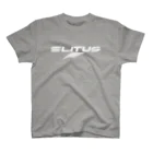 エリータスバスケットボールのElitus Logo-White Regular Fit T-Shirt