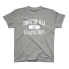 柔術のTシャツ屋の柔術大学【白文字】 Regular Fit T-Shirt