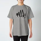 ハネクラシのホトトギスノハネアツメ　白文字 スタンダードTシャツ