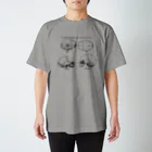 博物雑貨 金烏のThe British Library - Den Skandinavska Nordens Historia (Black Ink) Regular Fit T-Shirt