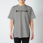 GIRAFFA GIALLO～ジラッファ ジャッロ～の6連アニマルズ　ブラック Regular Fit T-Shirt