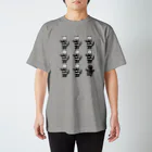 おーあみ避難所のシマシマシェルター 黒 Regular Fit T-Shirt