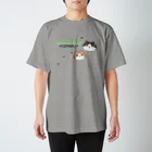 nyappensのひげまるTシャツ（黒ハチワレ＆茶トラ） Regular Fit T-Shirt