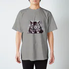 ＳＰＹＤＥＲＬＥＧＳの餌をくれBYふて猫 スタンダードTシャツ