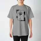 Pixel PeaceのBlack Rose Monotone Regular Fit T-Shirt