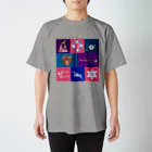 月夜のタツノオトシゴのLet it snow スタンダードTシャツ