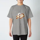 料理初心者とベタなドジのクロックムッシュなモモンガ スタンダードTシャツ