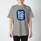 ゴルフバカイラストレーター野村タケオのNOM SHOPのDon't think, FEEL!  ブルーバック スタンダードTシャツ