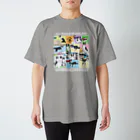 ケパ家のボダコさんのアメコミ風シャツ① 白字 スタンダードTシャツ