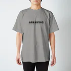 はぬゐのアーカンソー　黒ロゴ Regular Fit T-Shirt