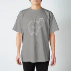 sunokko designのロゴチック アルパカ(濃い色） Regular Fit T-Shirt