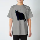 喫茶こぐまやの不機嫌な黒猫 スタンダードTシャツ