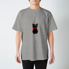 Yokokkoの店のくろねこのむーちゃん スタンダードTシャツ