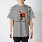 mayon's animal shopのレッサーパンダ 絶滅危惧種を守ろう スタンダードTシャツ