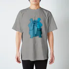 shirokumasaanのカメラ小僧　青 Regular Fit T-Shirt