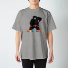 くーまんの部屋🐻のGOGO黒熊ナイスバルク！！ スタンダードTシャツ
