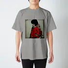 chie_art_galleryのキノコカット女子 Regular Fit T-Shirt