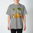 花日和 畳の桶湯の蛙 スタンダードTシャツ