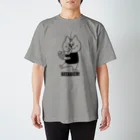 BEERKICHI(ビアキチ)のビアキチくん(ピザ/手描き) グレー Regular Fit T-Shirt