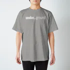 un_grn (月刊アングラ)のunder_ground (white logo)【前】/steps【背】: TS スタンダードTシャツ