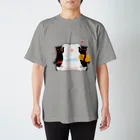 Radiostar suzuriSHOPの銀鉤舎　招き猫 スタンダードTシャツ