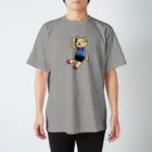 まめぞう屋のまめぞう屋ジャージを着たまめねこ　あお Regular Fit T-Shirt