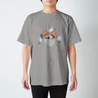 ウサネコのゾワゾワしるばー Regular Fit T-Shirt