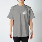 青い積み木 と 指の先の白熊と挟む手 Regular Fit T-Shirt