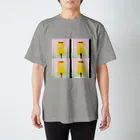 アルミニウムのよるのポスト(yellow) スタンダードTシャツ