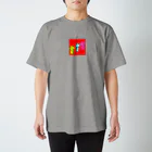 オユちゃん♨のBon dancers-RED Regular Fit T-Shirt