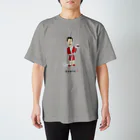 ビールとアート TM-3 Designのワイン貴族（赤ガウン） Regular Fit T-Shirt